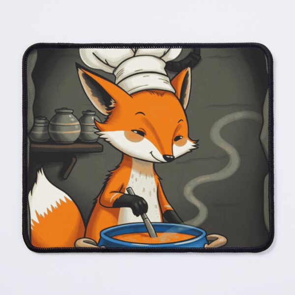 Item preview, Chef Fox Cooking Soup designed and sold by ArtisticWild.