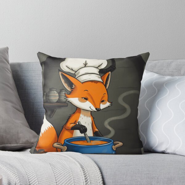 Item preview, El chef Fox cocinando sopa designed and sold by ArtisticWild.