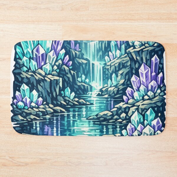 Item preview, Crystal Cave Underground Cathedral - Fantasy Landscape designed and sold by irfanshikh.