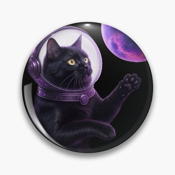 Item preview, Black Cat Astronaut | Space Explorer Feline #2 designed and sold by Joammiyon.
