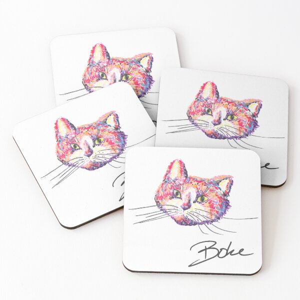 Item preview, Sketchy Color Cat Portait Boke designed and sold by BOKEbyTC.