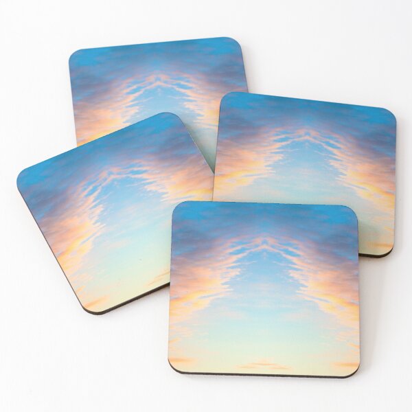 Item preview, Pastel Sunset Clouds Mirror Symmetry designed and sold by SolutionsArt.
