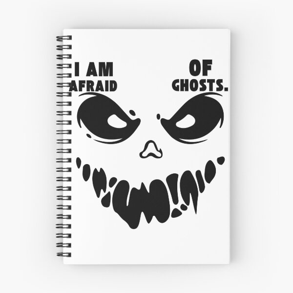 Item preview, I Am Afraid of Ghosts Boo Funny Halloween Ghost T-Shirt Design designed and sold by Wirath Shop.