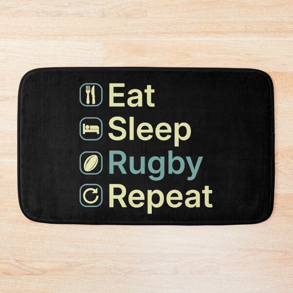 Item preview, Eat Sleep Rugby Repeat Funny Rugby Player Gift designed and sold by clickbongski.