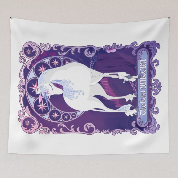 Item preview, The Last Unicorn - Art Nouveau - Purple Frame designed and sold by nubedetormenta.