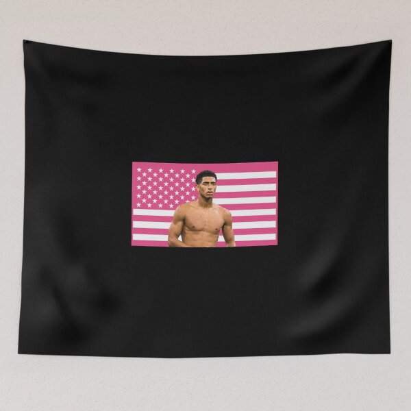 Item preview, Jude Bellingham Shirtless Pink Flag designed and sold by chibichibii.