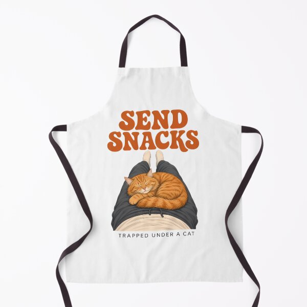 Item preview, Send Snacks Trapped Under A Cat - Funny Orange Tabby Design designed and sold by Midnight Ink Studio.