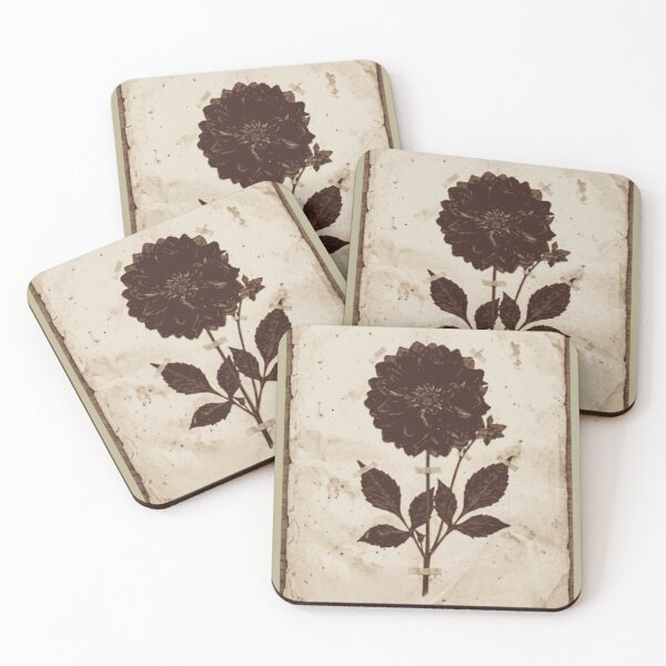 Item preview, Vintage Pressed Dahlia Flower designed and sold by MythosBotany.