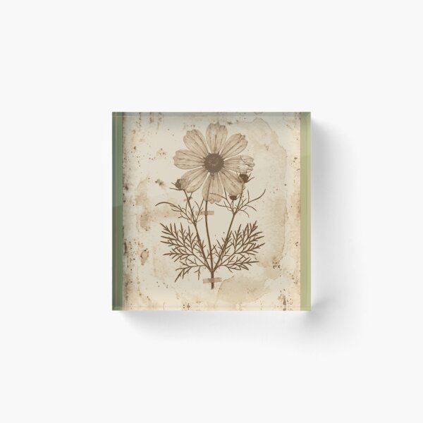 Item preview, Antique Pressed Cosmos Flower designed and sold by MythosBotany.