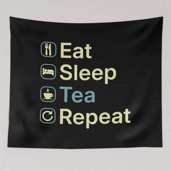 Item preview, Eat Sleep Tea Repeat Funny Tea Lover Gift designed and sold by clickbongski.