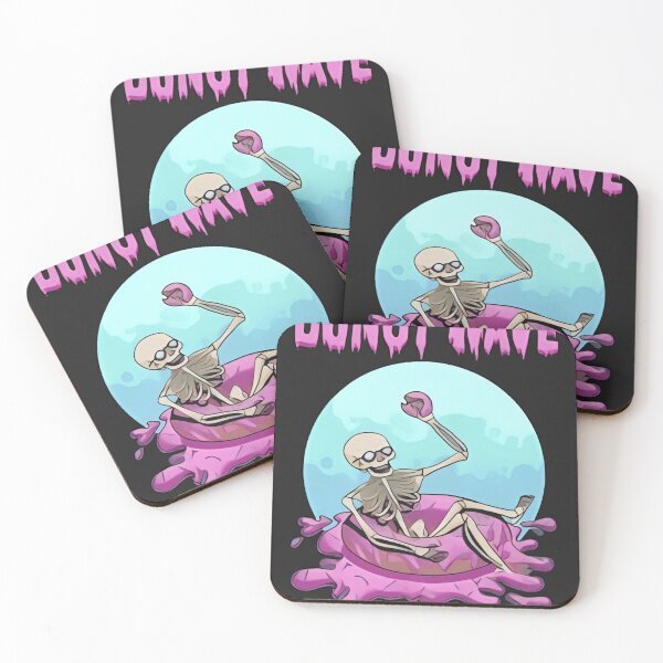 Item preview, Skeleton Donut Wave designed and sold by GrimVibeArts.
