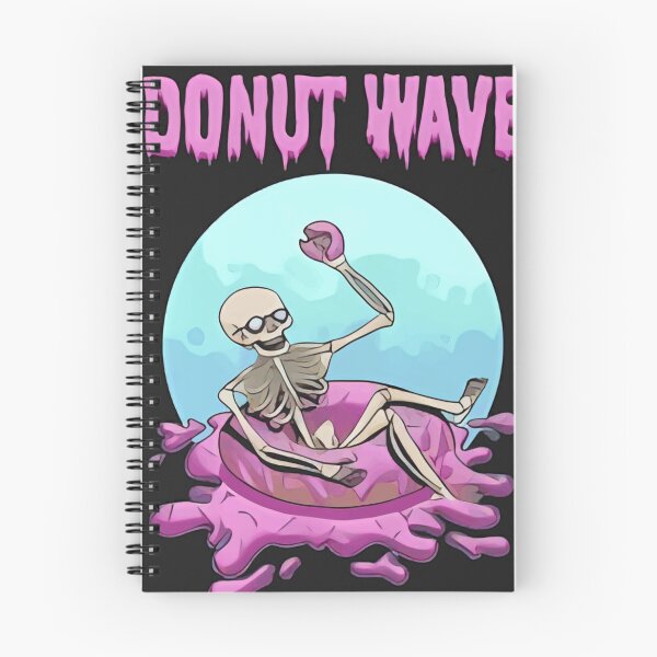 Item preview, Skeleton Donut Wave designed and sold by GrimVibeArts.