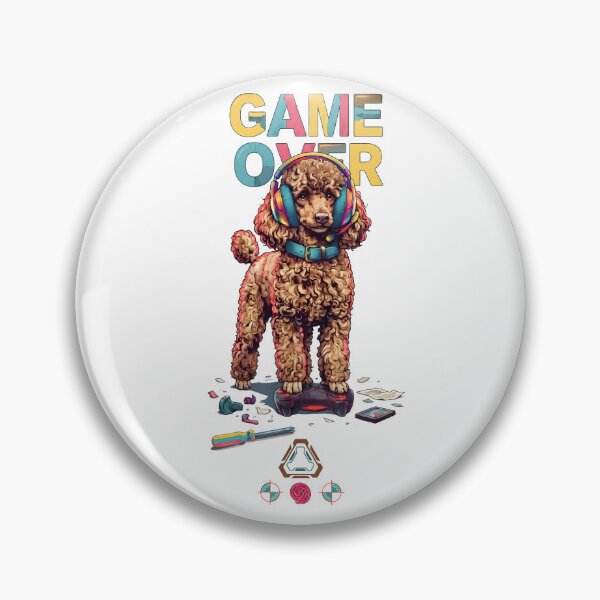 Item preview, ? Game Over — Poodle Edition designed and sold by m-yoga-store.
