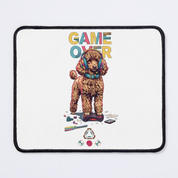 Item preview, ? Game Over — Poodle Edition designed and sold by m-yoga-store.