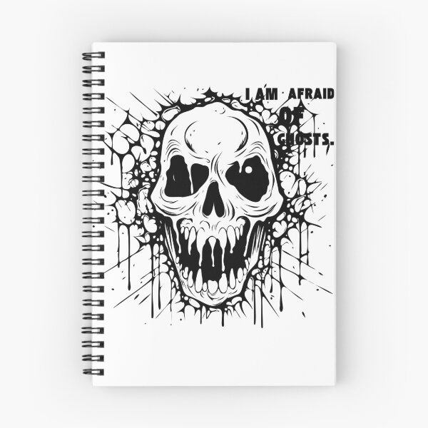 Item preview, I Am Afraid of Ghosts Boo Funny Halloween Ghost T-Shirt Design designed and sold by Wirath Shop.