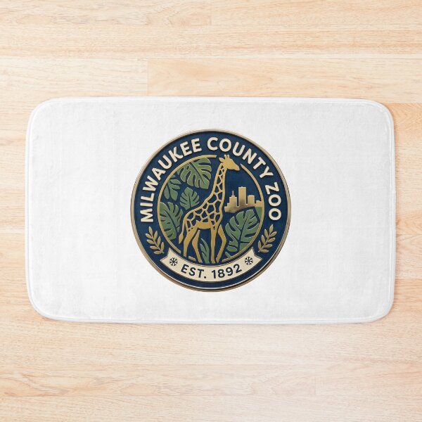 Item preview, Milwaukee County Zoo Wisconsin Modern Geometric Typographic Emblem designed and sold by Zayn Studio.
