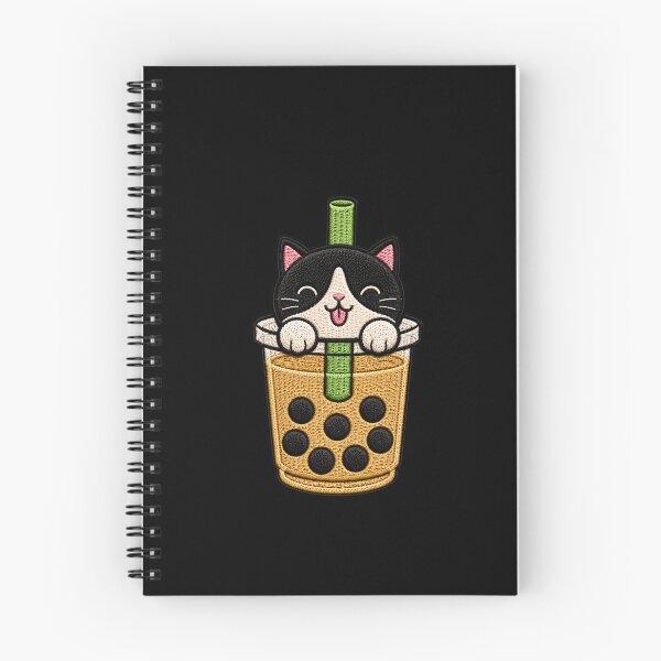 Item preview, Cat Inside Bubble Tea Cup designed and sold by ColorSplash123.