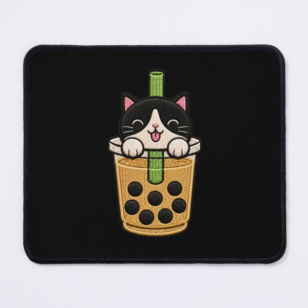 Item preview, Cat Inside Bubble Tea Cup designed and sold by ColorSplash123.