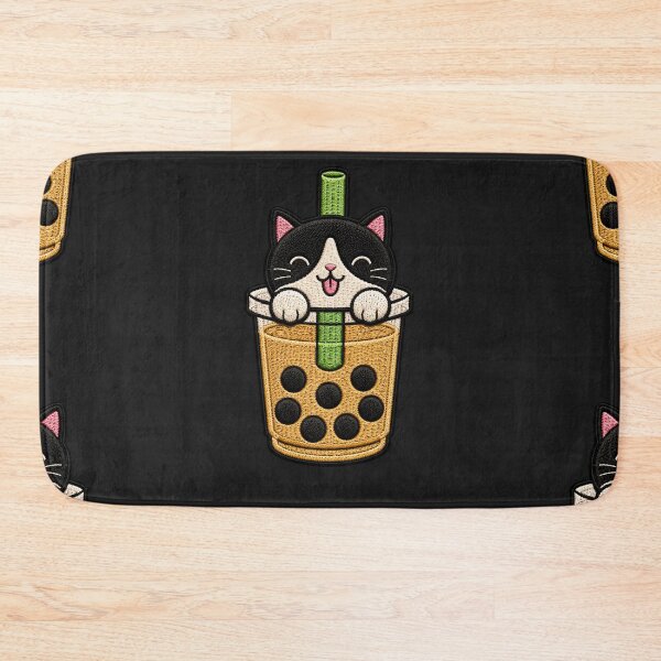 Item preview, Cat Inside Bubble Tea Cup designed and sold by ColorSplash123.