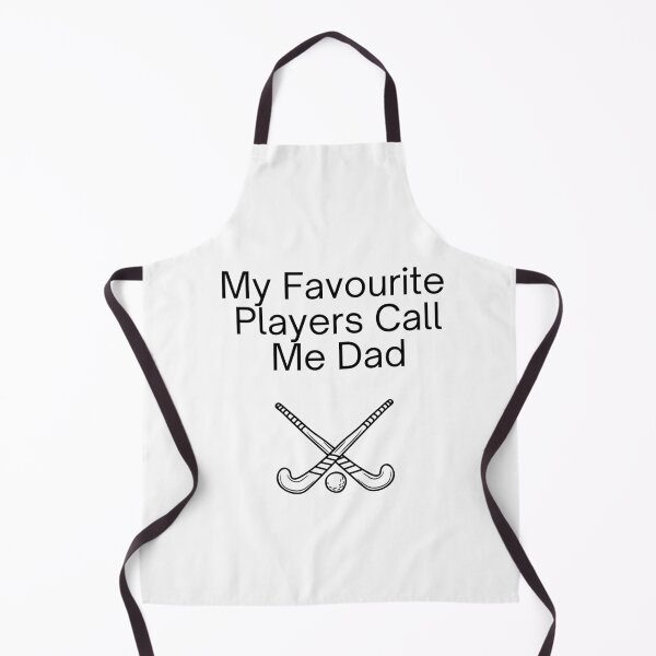 Item preview, My Favourite Players Call Me Dad (Field Hockey) - Black Text designed and sold by GryphonTees.
