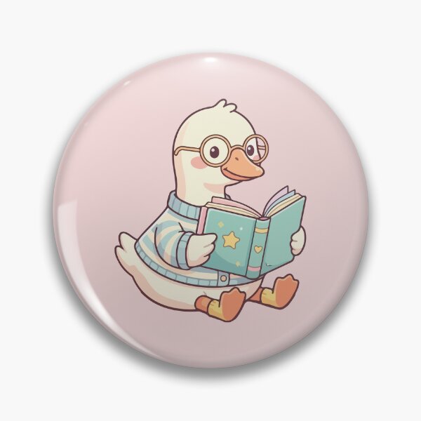 Item preview, Cute Kawaii Reading Duck in Sweater designed and sold by BrownHorse90s.