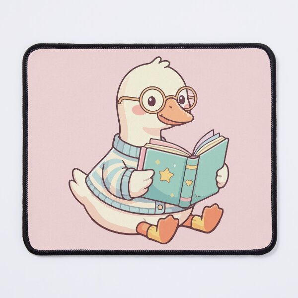 Item preview, Cute Kawaii Reading Duck in Sweater designed and sold by BrownHorse90s.