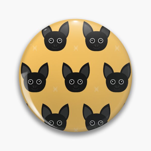 Item preview, Bat heads on yellow designed and sold by reneesillus.