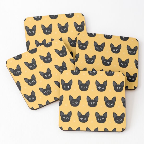 Item preview, Bat heads on yellow designed and sold by reneesillus.