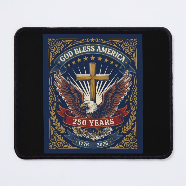 Item preview, God Bless America Eagle Cross 250 Years 1776-2026 Patriotic Semiquincentennial V7 designed and sold by DarylWelsh2024.