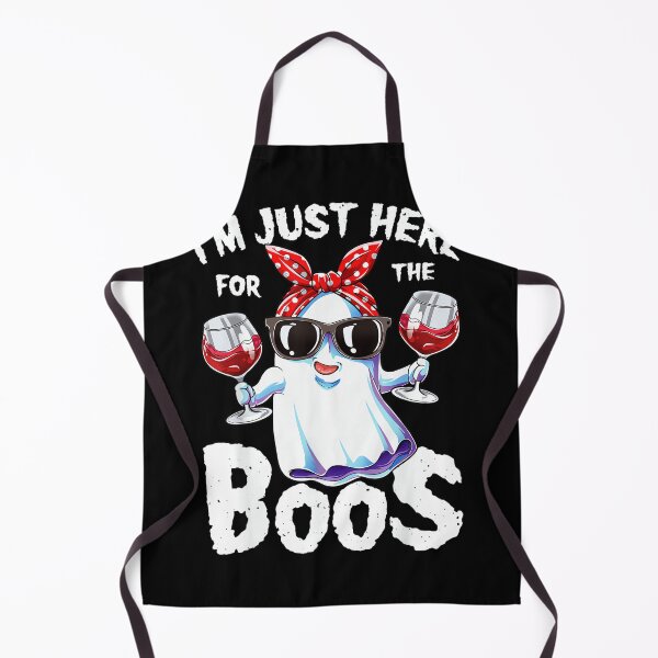 Item preview, I'm Just Here for The Boos Halloween Women Ghost Cute Funny designed and sold by CherylCGarrison.