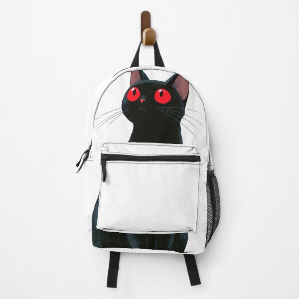 Item preview, Mystical Black Cat with Red Eyes Dark Fantasy Art designed and sold by Hoodybaba.