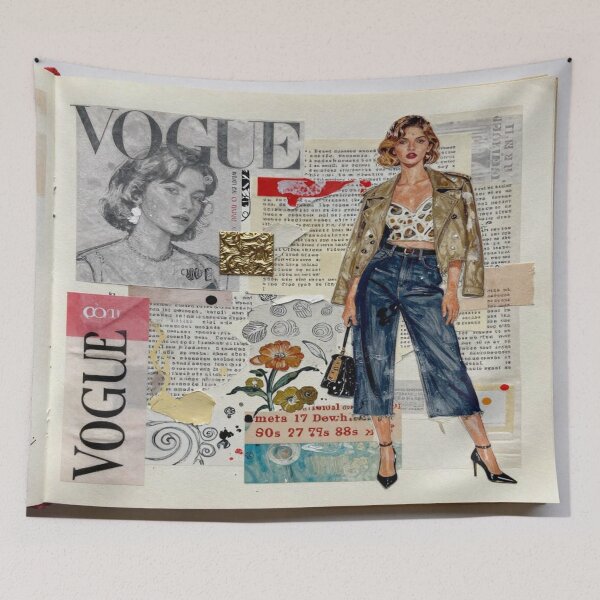 Item preview, Vogue Style Fashion Collage – Modern Editorial Mix designed and sold by FotoworldEdel.