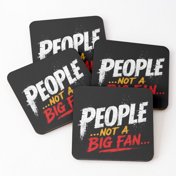 Item preview, People Not A Big Fan Introvert Misanthrope Antisocial Sarcastic Humor designed and sold by SkeletonsDanger.
