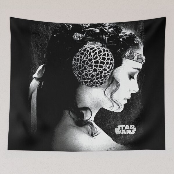 Item preview, La guerra con Padmé Amidala - Retrato de perfil en blanco y negro designed and sold by CherylCGarrison.
