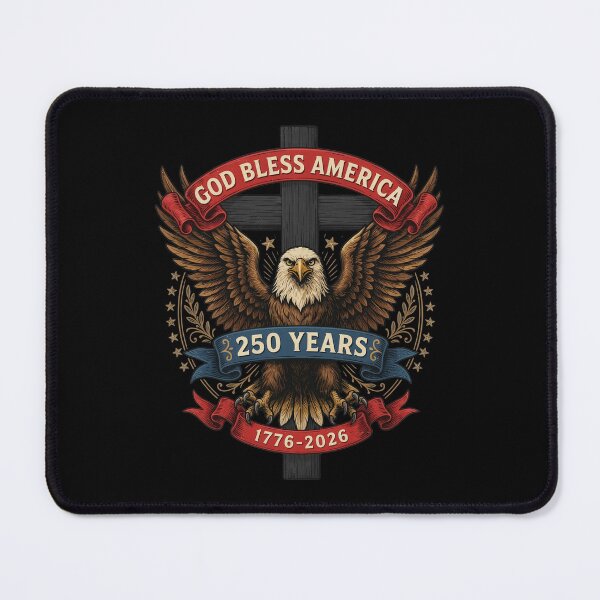 Item preview, God Bless America Eagle Cross 250 Years 1776-2026 Patriotic Semiquincentennial V9 designed and sold by DarylWelsh2024.