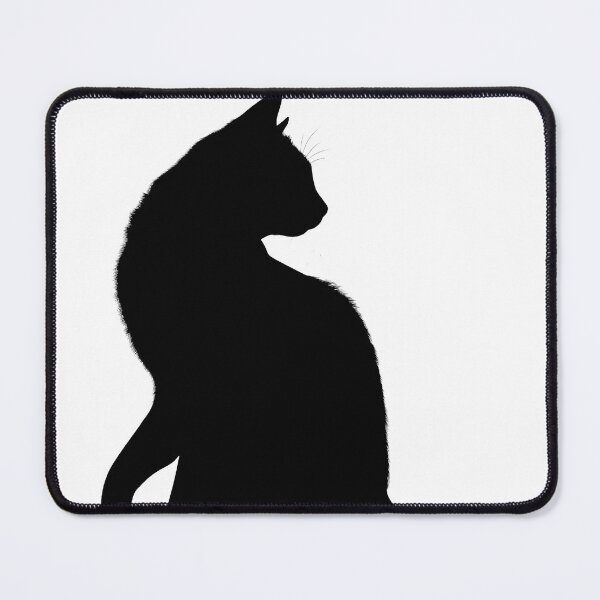 Item preview, Minimal Black Cat Silhouette Cute Eyes designed and sold by Hoodybaba.