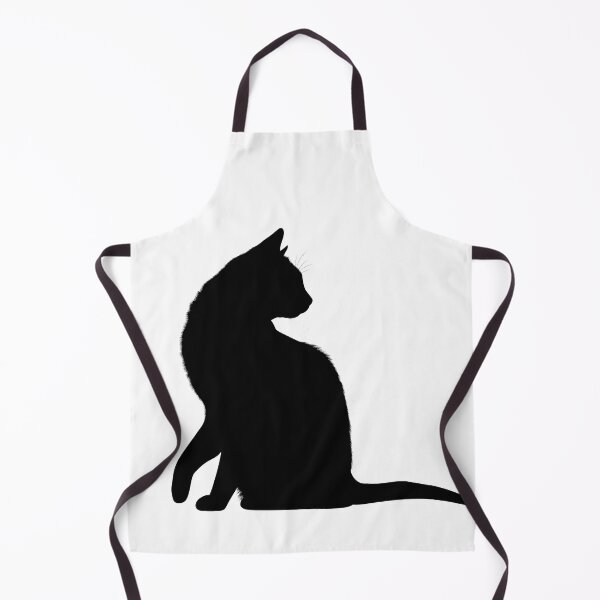 Item preview, Minimal Black Cat Silhouette Cute Eyes designed and sold by Hoodybaba.