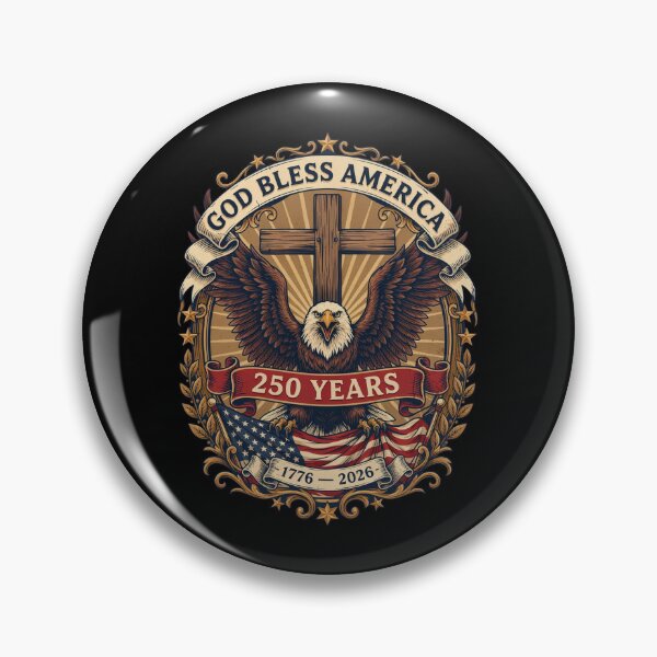 Item preview, God Bless America Eagle Cross 250 Years 1776-2026 Patriotic Semiquincentennial V10 designed and sold by DarylWelsh2024.