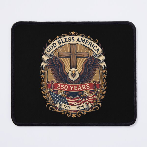 Item preview, God Bless America Eagle Cross 250 Years 1776-2026 Patriotic Semiquincentennial V10 designed and sold by DarylWelsh2024.