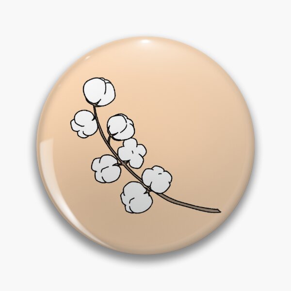 Item preview, Cute Hand Drawn Cotton Flower Branch Illustration designed and sold by ubborn.