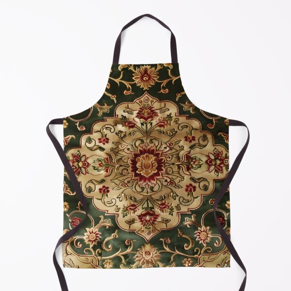 Item preview, Emerald Persian Floral Medallion Rug | Vintage Oriental Carpet Pattern designed and sold by GrinGalore.