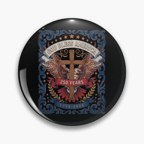 Item preview, God Bless America Eagle Cross 250 Years 1776-2026 Patriotic Semiquincentennial V11 designed and sold by DarylWelsh2024.