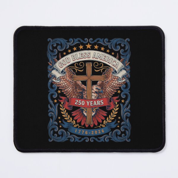 Item preview, God Bless America Eagle Cross 250 Years 1776-2026 Patriotic Semiquincentennial V11 designed and sold by DarylWelsh2024.