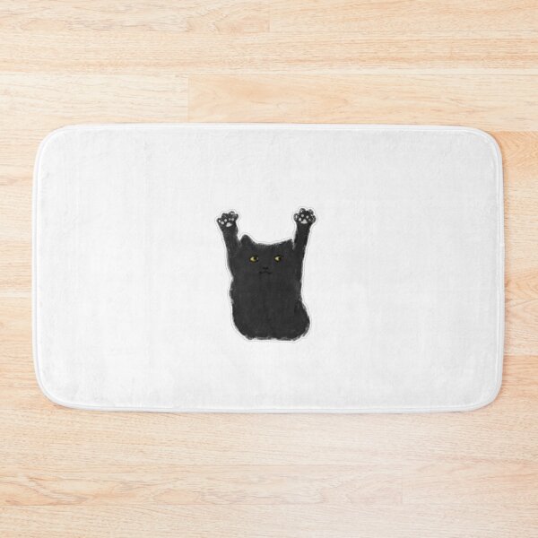Item preview, Cute Black Cat with Hands Up designed and sold by raun.draw.