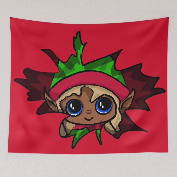 Item preview, Christmas Elf Breaking Through | Cute Holiday Tear Design designed and sold by Fun Funky Designs.