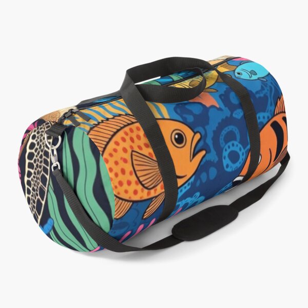 Item preview, Graphic Folk Art Coral Reef Sea Turtles Ocean Life designed and sold by Nexus Space.
