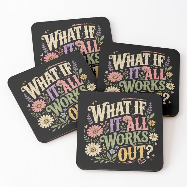 Item preview, What If It All Works Out? Positive Affirmation Motivational Mindset designed and sold by SkeletonsDanger.