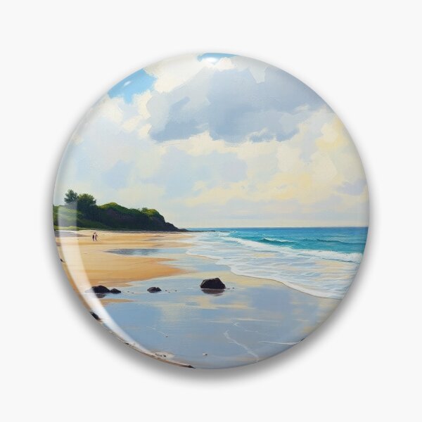 Item preview, A beach in the style of Constable. designed and sold by oldMastersofart.