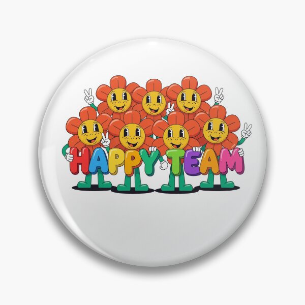 Item preview, Happy Team Smiling Daisy Flower designed and sold by arrow112.