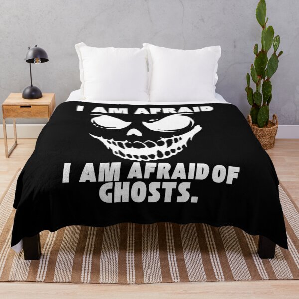 Item preview, I Am Afraid of Ghosts Boo Funny Halloween Ghost T-Shirt Design designed and sold by Wirath Shop.